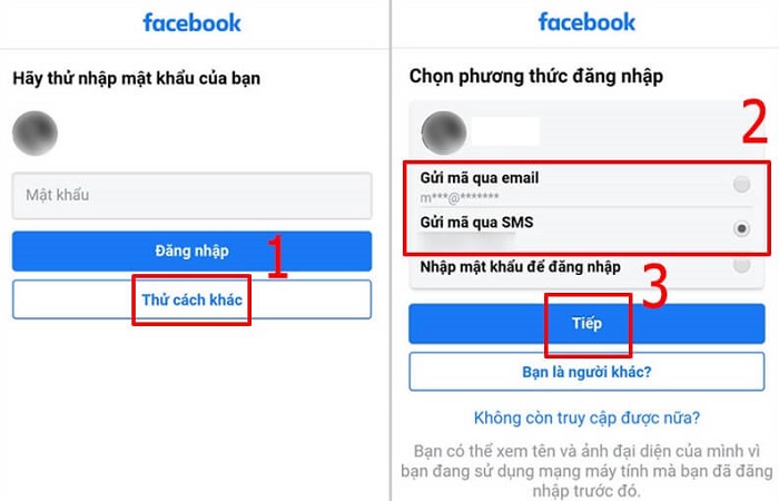 cách lấy lại mật khẩu facebook 3